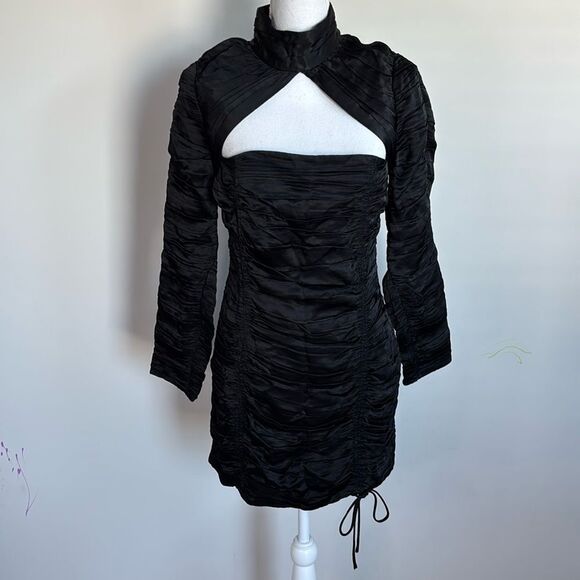 Zara ruched mini dress Women’s Size Medium new with tags - Picture 2 of 12